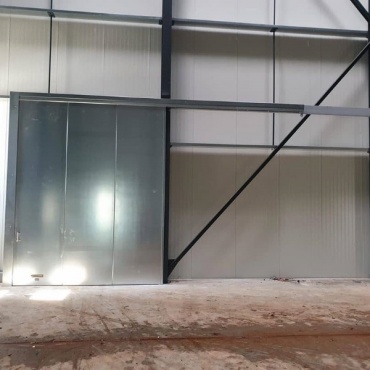 Ворота откатные подвесные механические 2250x1750