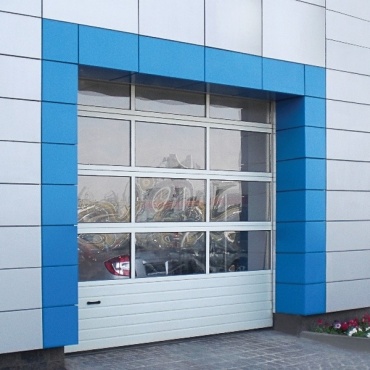 Ворота секционные Alutech панорамные 2375x2625