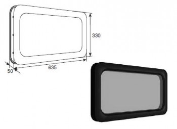 Окно акриловое 635х330 DoorHan DH85603